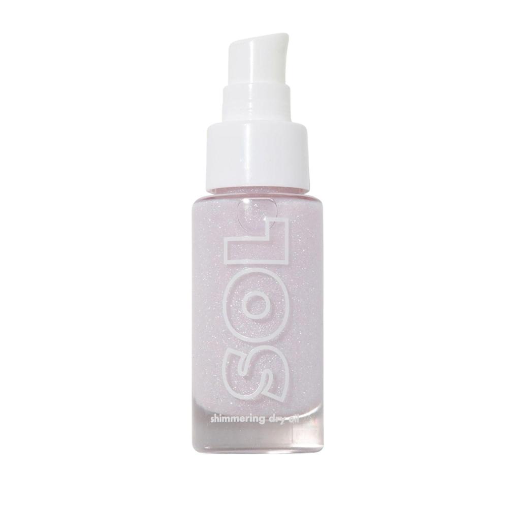 imageColourPop SOL Mini Shimmering Dry Oil  Shimmer Body Oil Infused with Coconut Argan ampamp Marula Oils  RadianceBoosting Body Care  Nourishes Skin and Leaves a Luminous Finish  Opaltini 088 fl oz