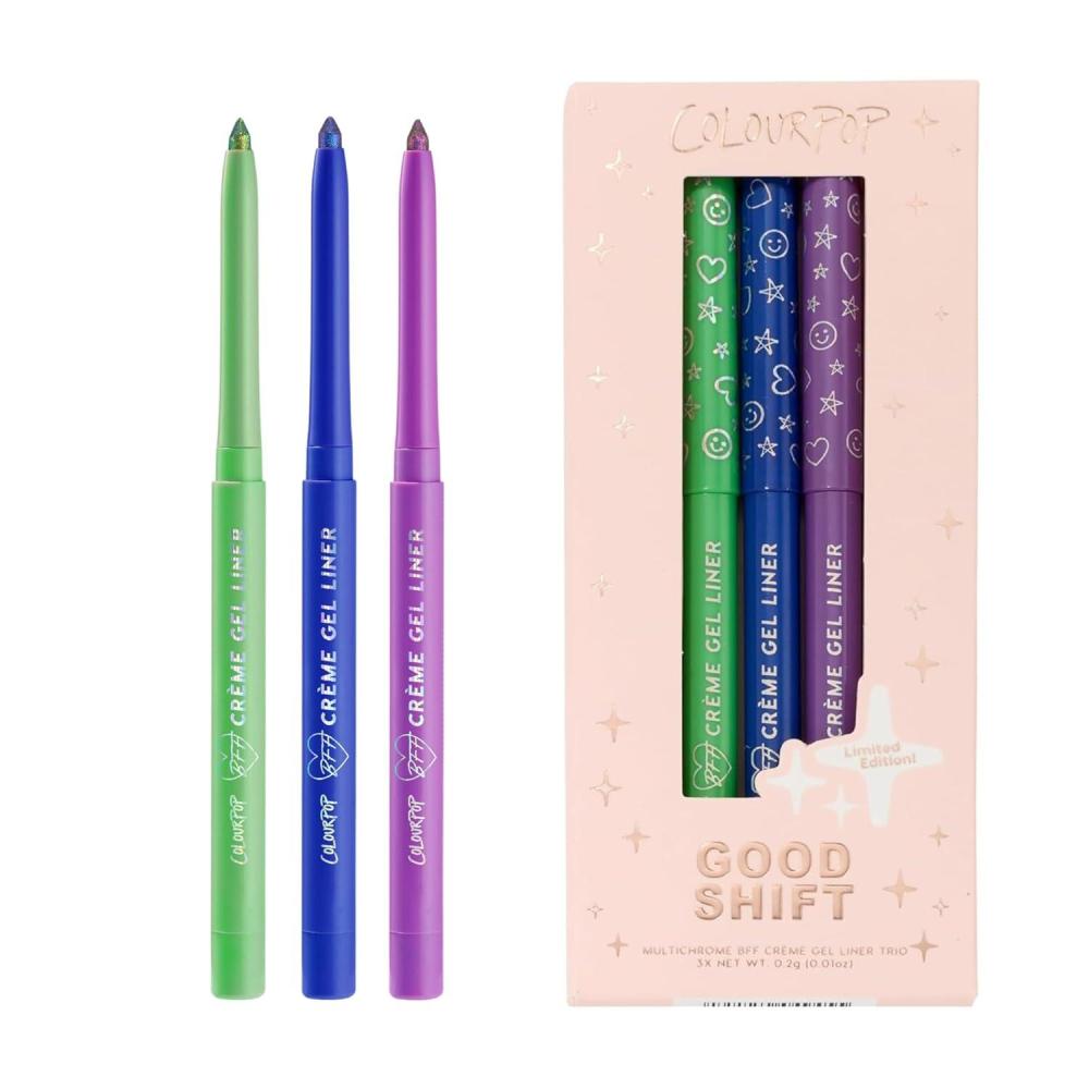 imageColourPop BFF Crme Gel Liner  Waterproof Gel Eyeliner Pen with a HighPigment ampamp Buildable Formula  Colored Eyeliner with 18Hour Wear  Sunnyvale 001 ozChrome