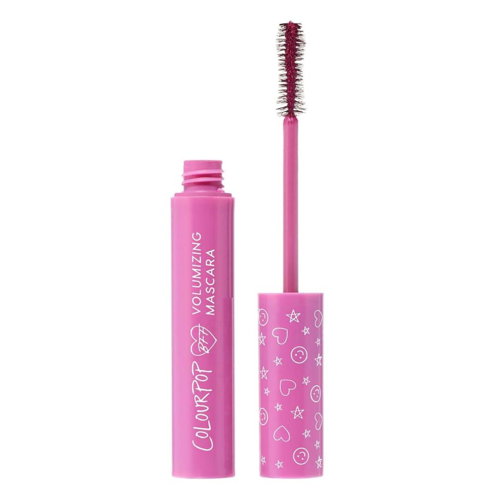 imageColourPop BFF Mascara  Volumizing Lifting ampamp Lengthening Mascara  Buildable Burgundy Mascara with a Twisted Nylon Fiber Brush  Cruelty Free Eye Makeup  Wine O Clock 24 fl ozPink Inc