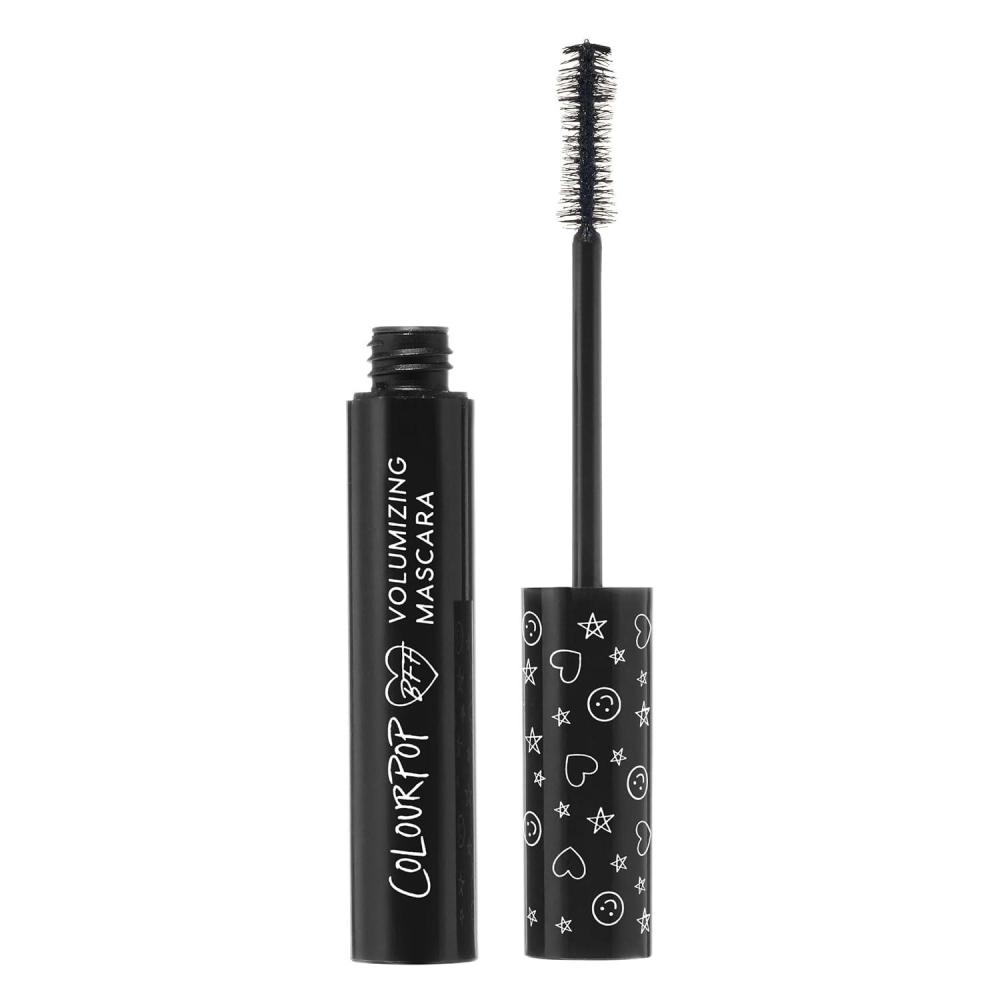imageColourPop BFF Mascara  Volumizing Lifting ampamp Lengthening Mascara  Buildable Burgundy Mascara with a Twisted Nylon Fiber Brush  Cruelty Free Eye Makeup  Wine O Clock 24 fl ozBlack On Black