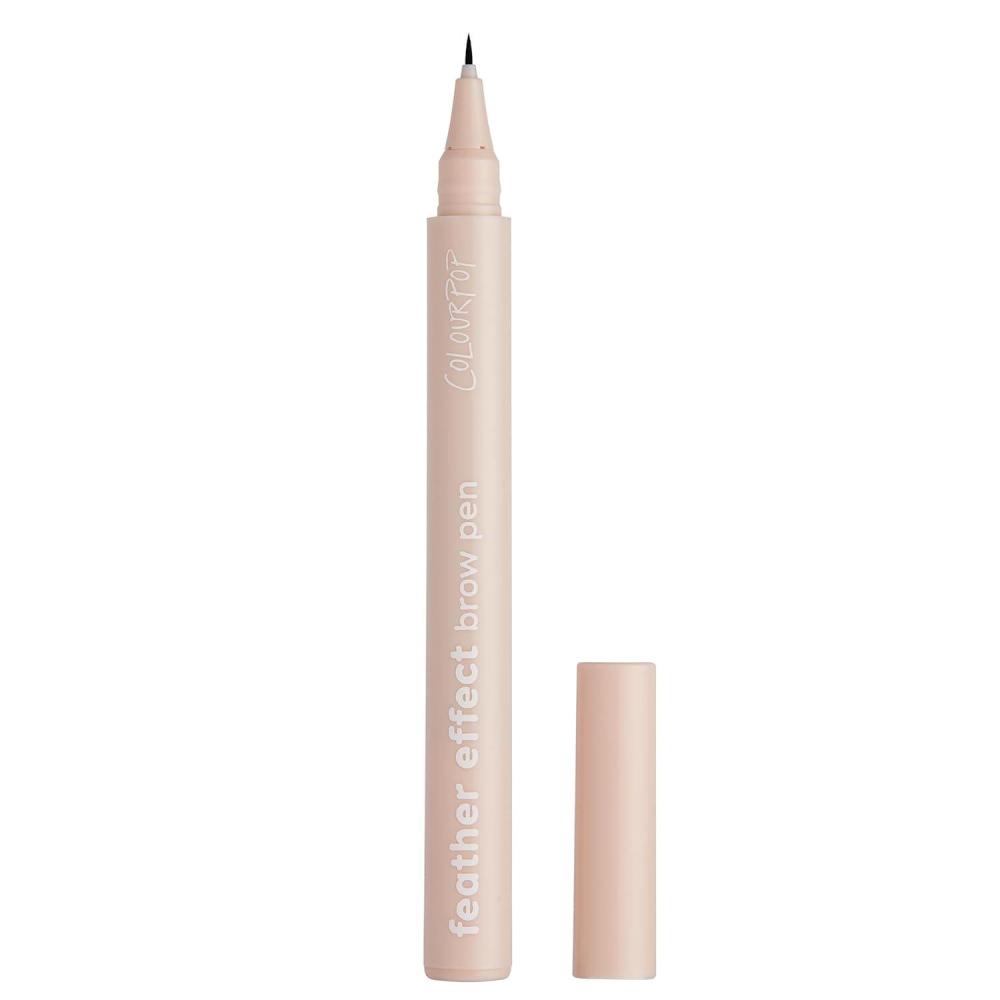 imageColourPop Feather Effect Brow Pen  Eyebrow Pen with a MicroFine Tip ampamp All Day Wear  SmudgeFree WaterResistant Formula for Fuller NaturalLooking Brows  Light Brown 003 ozLight Brown