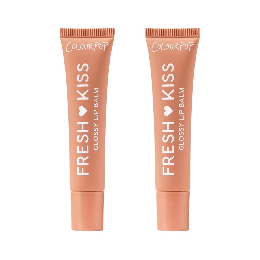 imageColourPop Fresh Kiss Glossy Lip Balm  Hydrating Lip Care Enriched with Peptides Hyaluronic Acid Shea Butter ampamp Vitamin E for an UltraCushiony Formula  Chocolate Milkshake 2 CountCaramel Latte 2