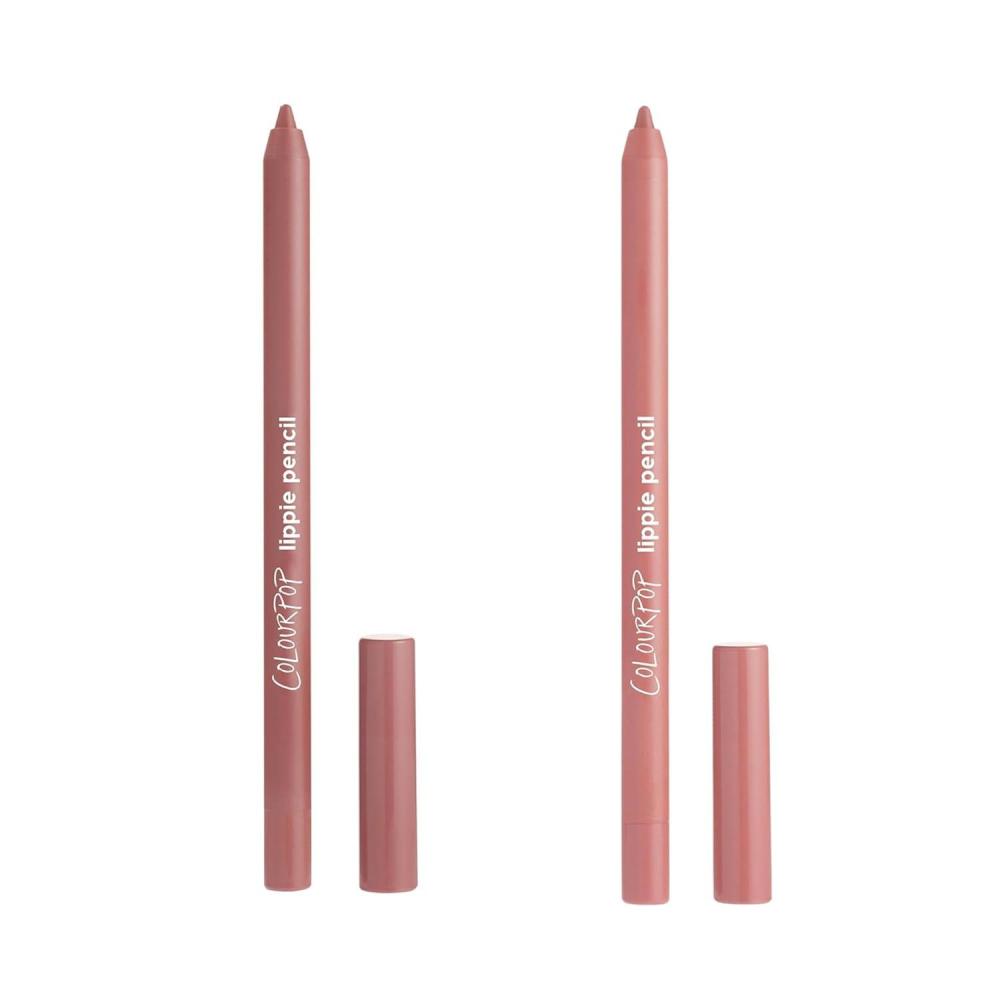 imageColourPop Lippie Pencil Duo Lippie Lip Pencil in Beeper ampamp Ashton 004 oz Each HighPigment Creamy Matte Lip Liners for LongLasting Definition