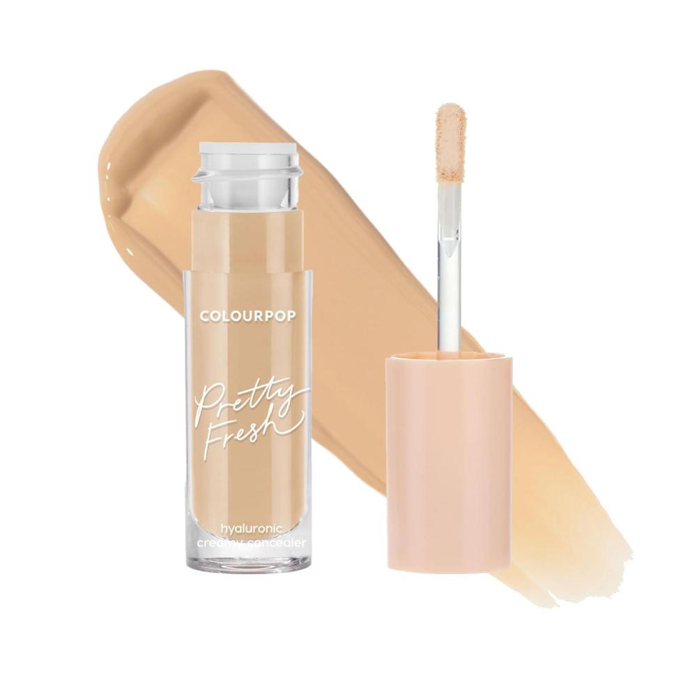 imageColourPop Pretty Fresh Creamy Concealer  Full Coverage Concealer with a Natural Finish  Formulated with Hyaluronic Acid ampamp Coconut Water for Instant Hydration  Light  60N 03 ozMedium  90W