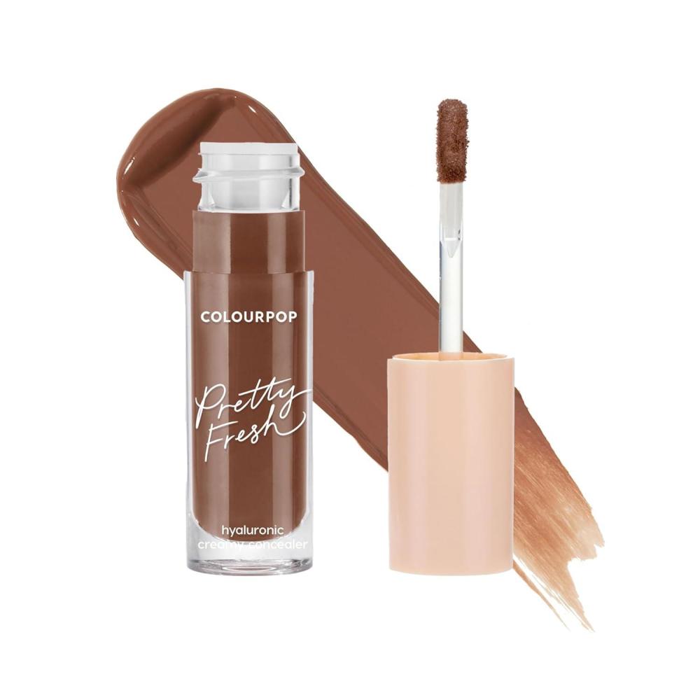 imageColourPop Pretty Fresh Creamy Concealer  Full Coverage Concealer with a Natural Finish  Formulated with Hyaluronic Acid ampamp Coconut Water for Instant Hydration  Light  60N 03 ozDeep Dark  200N