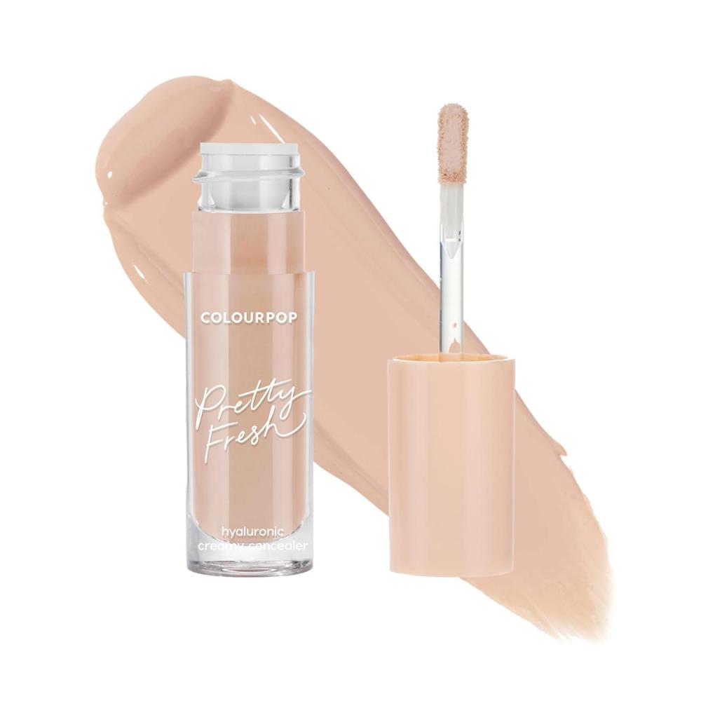 imageColourPop Pretty Fresh Creamy Concealer  Full Coverage Concealer with a Natural Finish  Formulated with Hyaluronic Acid ampamp Coconut Water for Instant Hydration  Light  60N 03 ozLight  60N