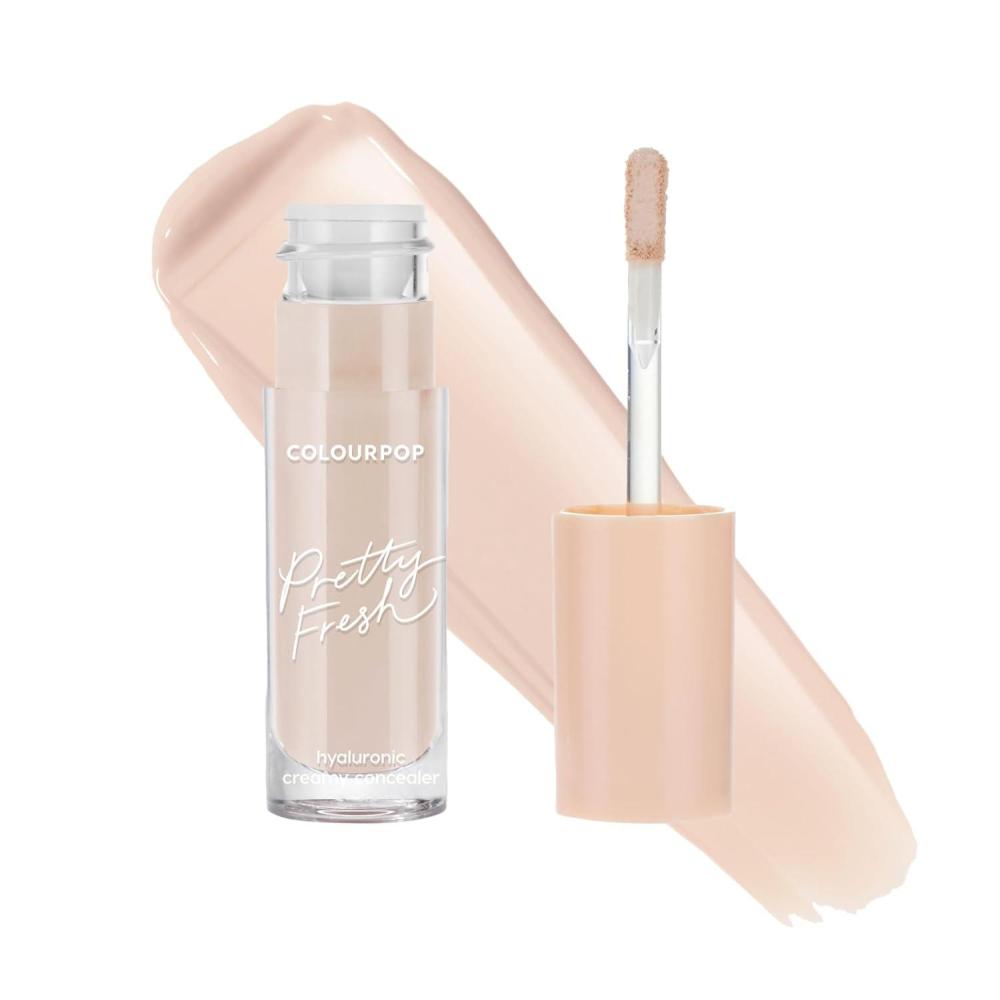 imageColourPop Pretty Fresh Creamy Concealer  Full Coverage Concealer with a Natural Finish  Formulated with Hyaluronic Acid ampamp Coconut Water for Instant Hydration  Light  60N 03 ozLight  40N