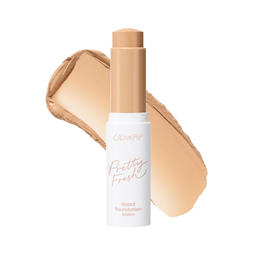 imageColourPop Pretty Fresh Tinted Foundation Stick  Balm to Cream Foundation with Light to Medium Coverage  Infused with Hydrating Hyaluronic Acid Peptides ampamp Niacinamide  Deep Dark 22 029 ozLight 6
