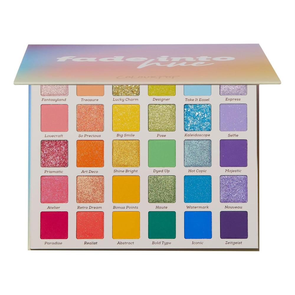 imageColourpop Fade Into Hue Eyeshadow Palette  MultiColor Eye Makeup Palette with Matte Metallic ampamp Glitter Finishes  HighPigment Eye Makeup with a LongWearing Formula 08 ozFade Into Hue