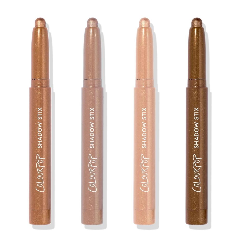 imageColourpop ShadowStix Bundle  Cream Eyeshadow Stick with LongLasting Color  Walk Of Fame Socialite Honey BB Quokka Pack of 4 05 oz each