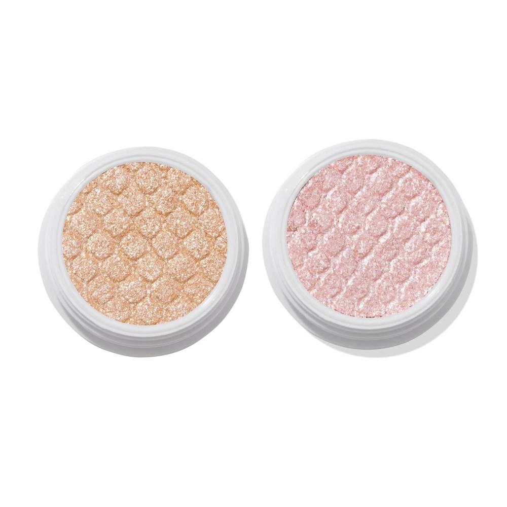 imageColourpop Super Shock Shadow Bundle  HighPigment CrmePowder Eye Makeup  Single Glitter Eyeshadow with Minimal Fallout and Unique Bouncy Texture  Mighty Morphin Frog Pack of 2 007 oz each