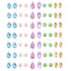ColourPop Winx Club Face Jewels Sticker Sheet – Individual Reusable Rhinestones for Face and Body – Self-Adhesive and Easily Removable – Includes Blue, Pink, Purple, Green & Orange Crystals (1 Count)