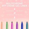Colourpop Eyeliner Bundle – Crème Gel Waterproof Chrome Eyeliner in Actin Up (0.01 oz) & Pixie (0.01 oz), 18HR Wear, Smudge-Proof, Vegan & Cruelty-Free