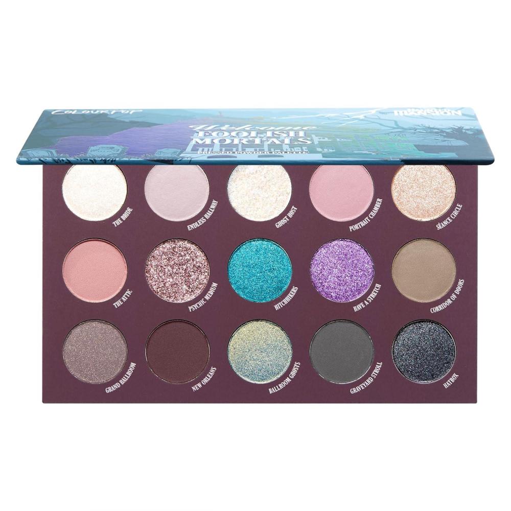 imageColourPop x Haunted Mansion Foolish Mortals Eyeshadow Palette  Eye Makeup Palette with Matte Metallic Matte Sparkle ampamp Pearlescent Finishes  HighPigment Long Lasting Formula 058 oz