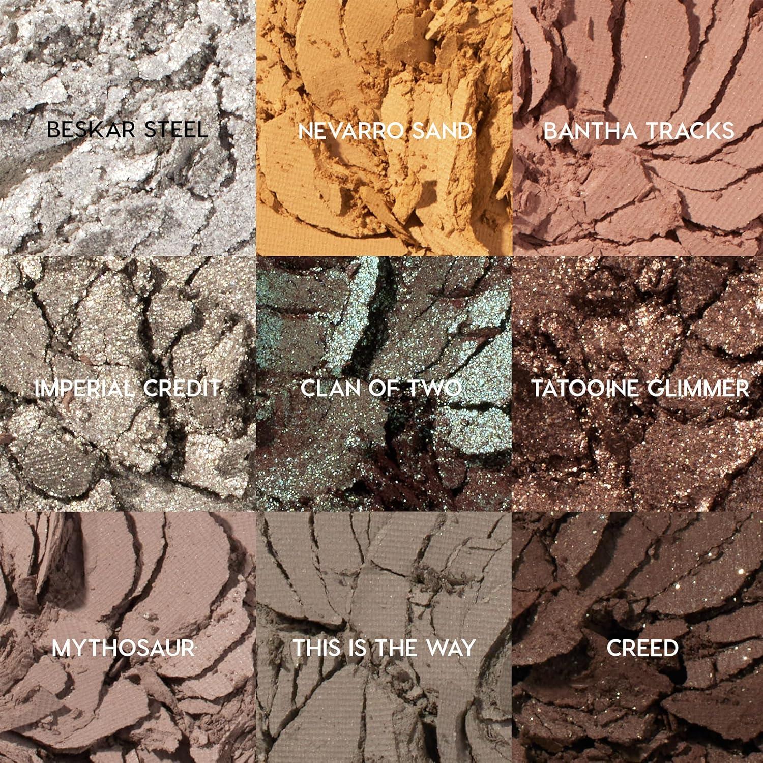 imageColourPop x Star Wars Eyeshadow Palette Eye Makeup Palette with Matte Metallic Matte Sparkle ampamp Glitter Finishes HighPigment Eye Makeup with a LongWearing Formula The Mandalorian 03 oz