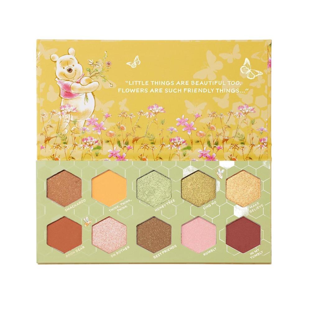 imageColourPop x Winnie the Pooh Sweet As Can Bee Eyeshadow Palette  Honey Tone Eye Makeup Palette with Metallic Matte ampamp Matte Sparkle Finishes  HighPigment Formula 04 oz