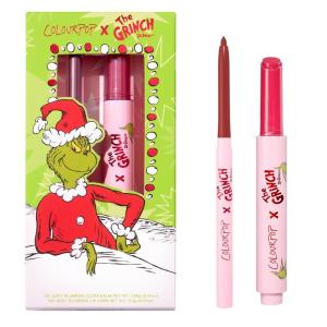 ColourPop x The Grinch Berry Grinchy Lip Makeup Kit – Limited Edition Lip Liner & Plumping Gloss Duo- Visibly Plumps Lips & Delivers Buildable Color (2 Count)
