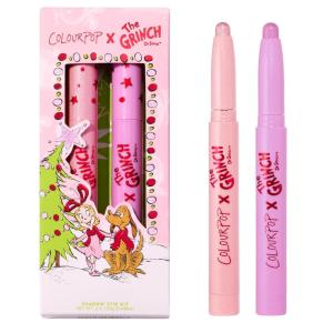 ColourPop x The Grinch Shadow Stix Makeup Kit – Limited Edition Metallic Eyeshadow Makeup Set – Vegan & Cruelty-Free Cream Eyeshadow Sticks with High-Pigment & Metallic Finishes (2 Count)