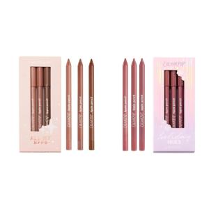 Colourpop Lippie Pencil Bundle – All My BFFs & Holiday Hues (3 Count Each, 6 total), Long-Wearing, Creamy & Sharpenable Lip Liners in Bestselling Nude Shades