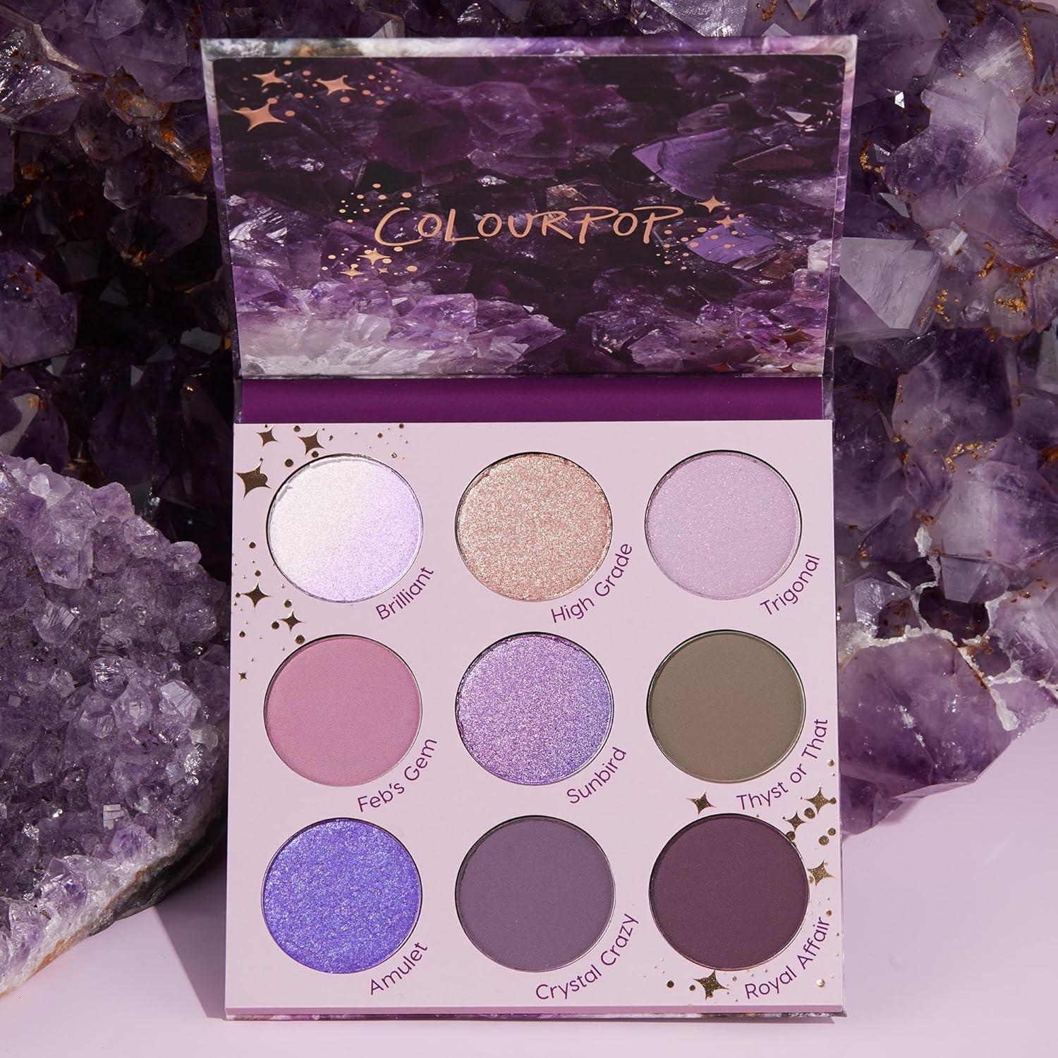 imageColourPop Lilac You A Lot Shadow Palette Purple Shadow Palette with Metallic and Matte Finishes HighPigment Makeup with a LongWearing Formula 03 ozAll Amethyst