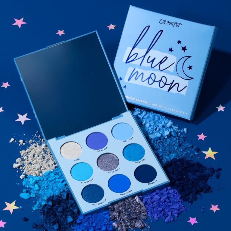 imageColourPop Lilac You A Lot Shadow Palette Purple Shadow Palette with Metallic and Matte Finishes HighPigment Makeup with a LongWearing Formula 03 ozBlue Moon