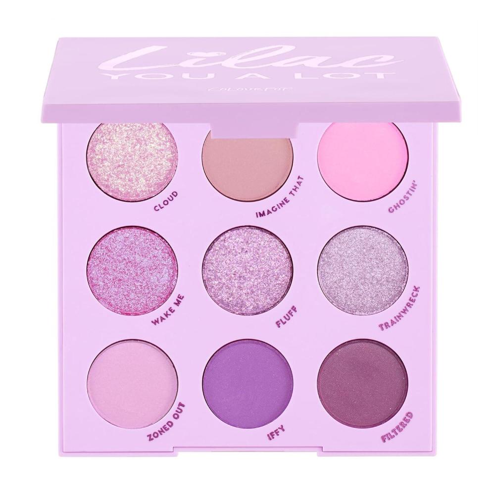 imageColourPop Lilac You A Lot Shadow Palette  Purple Shadow Palette with Metallic and Matte Finishes  HighPigment Makeup with a LongWearing Formula 03 ozpurple