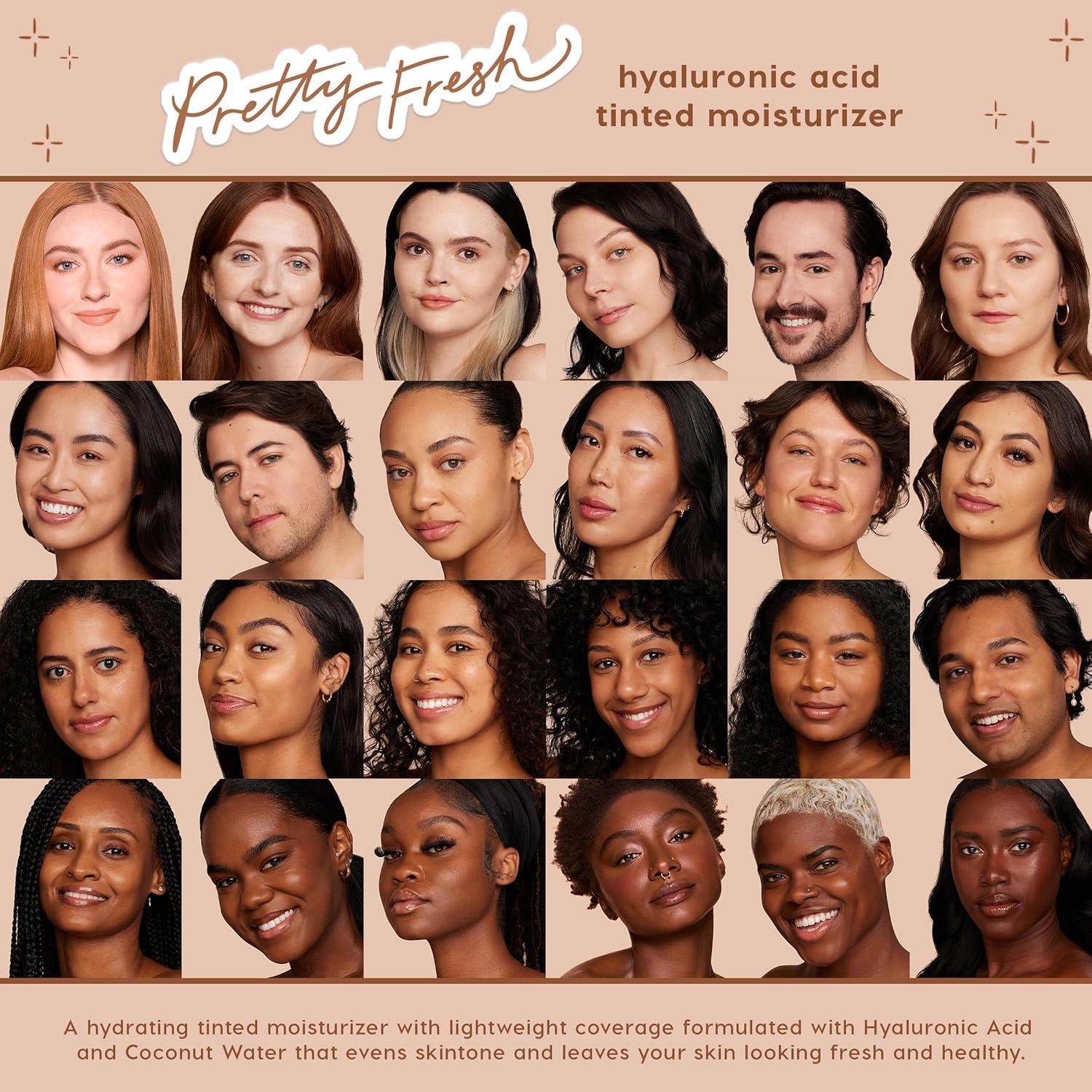 imageColourPop Pretty Fresh Tinted Moisturizer Hydrating Skin Tint with Lightweight Coverage Formulated with Hyaluronic Acid ampamp Coconut Water for HealthyLooking Skin Fair 4N 145 ozDeep Dark 24N