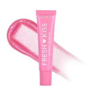 ColourPop Fresh Kiss Glossy Lip Balm – Hydrating Lip Care Enriched with Peptides + Hyaluronic Acid – Pearlescent Shimmer Finish – Vegan + Cruelty-Free – Whipped Cream (0.49 oz)(Pink)