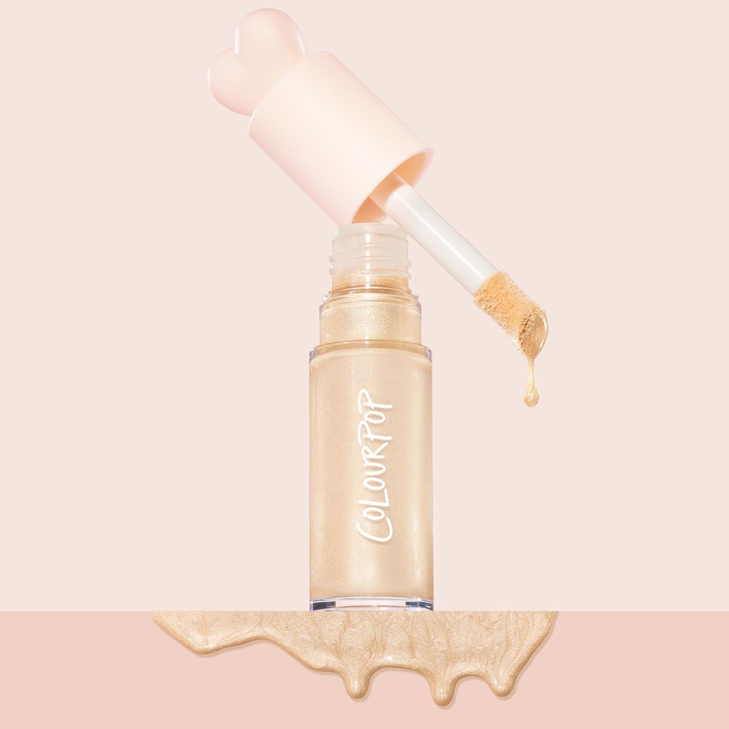 image:imageColourPop HiLite Dewy Liquid Highlighter UltraReflective Face amp Body Illuminator Glowy Summer Makeup with Hyaluronic Acid amp Niacinamide for a Blendable Glow Immediately Yes 038 ozSugar Donut