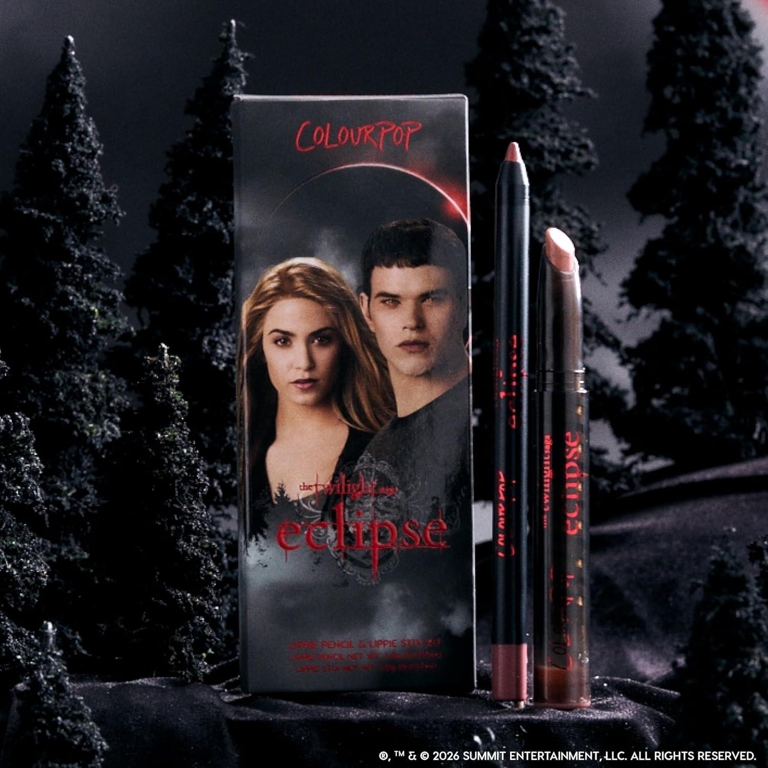 image:imageColourpop x The Twilight Saga Eclipse Lip Kit Pinky Nude Lip Combo with Lippie Stix Lipstick Lippie Pencil Long Lasting UltraPigmented Cream Finish Opposites Attract 2 Count