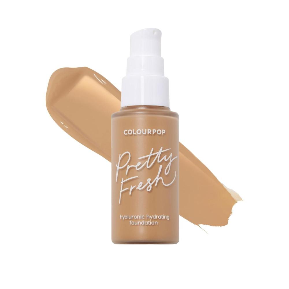 image:imageColourPop Pretty Fresh Liquid Foundation Hydrating Foundation with Medium Buildable Coverage amp a Natural Finish Enriched with Hyaluronic Acid amp Coconut Water Deep Dark 190W 1 ozMedium Dark 120W