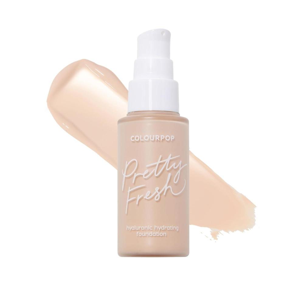 image:imageColourPop Pretty Fresh Liquid Foundation Hydrating Foundation with Medium Buildable Coverage amp a Natural Finish Enriched with Hyaluronic Acid amp Coconut Water Deep Dark 190W 1 ozFair 20N
