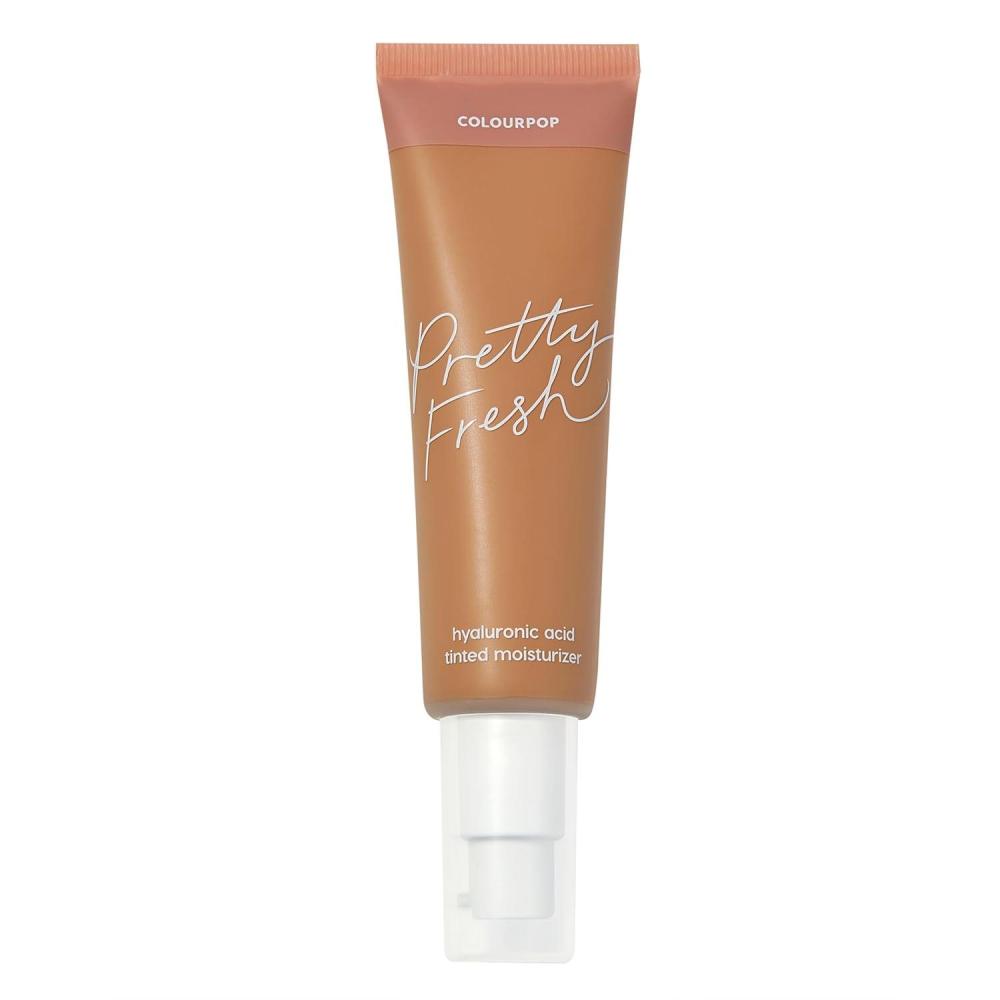 image:imageColourPop Pretty Fresh Tinted Moisturizer Hydrating Skin Tint with Lightweight Coverage Formulated with Hyaluronic Acid amp Coconut Water for HealthyLooking Skin Deep Dark 22N 145 ozMed Dark 13W