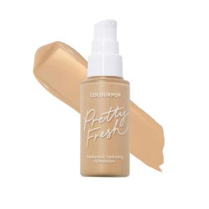 ColourPop Pretty Fresh Liquid Foundation – Hydrating Foundation with Medium, Buildable Coverage & a Natural Finish – Enriched with Hyaluronic Acid & Coconut Water – Deep Dark 190W (1 oz)(Medium 80W)