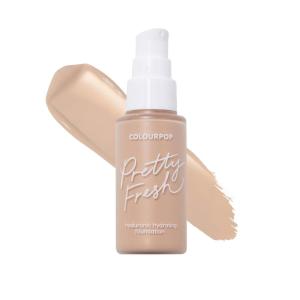 ColourPop Pretty Fresh Liquid Foundation – Hydrating Foundation with Medium, Buildable Coverage & a Natural Finish – Enriched with Hyaluronic Acid & Coconut Water – Deep Dark 190W (1 oz)(Light 60N)