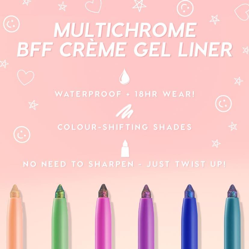 image:imageColourPop Crme Gel Waterproof Chrome Eyeliner 18HR Wear UltraPigmented Eyeliner Pencil with Matte amp Metallic Finishes SmudgeProof Vegan amp CrueltyFree Pixie 001 ozChrome