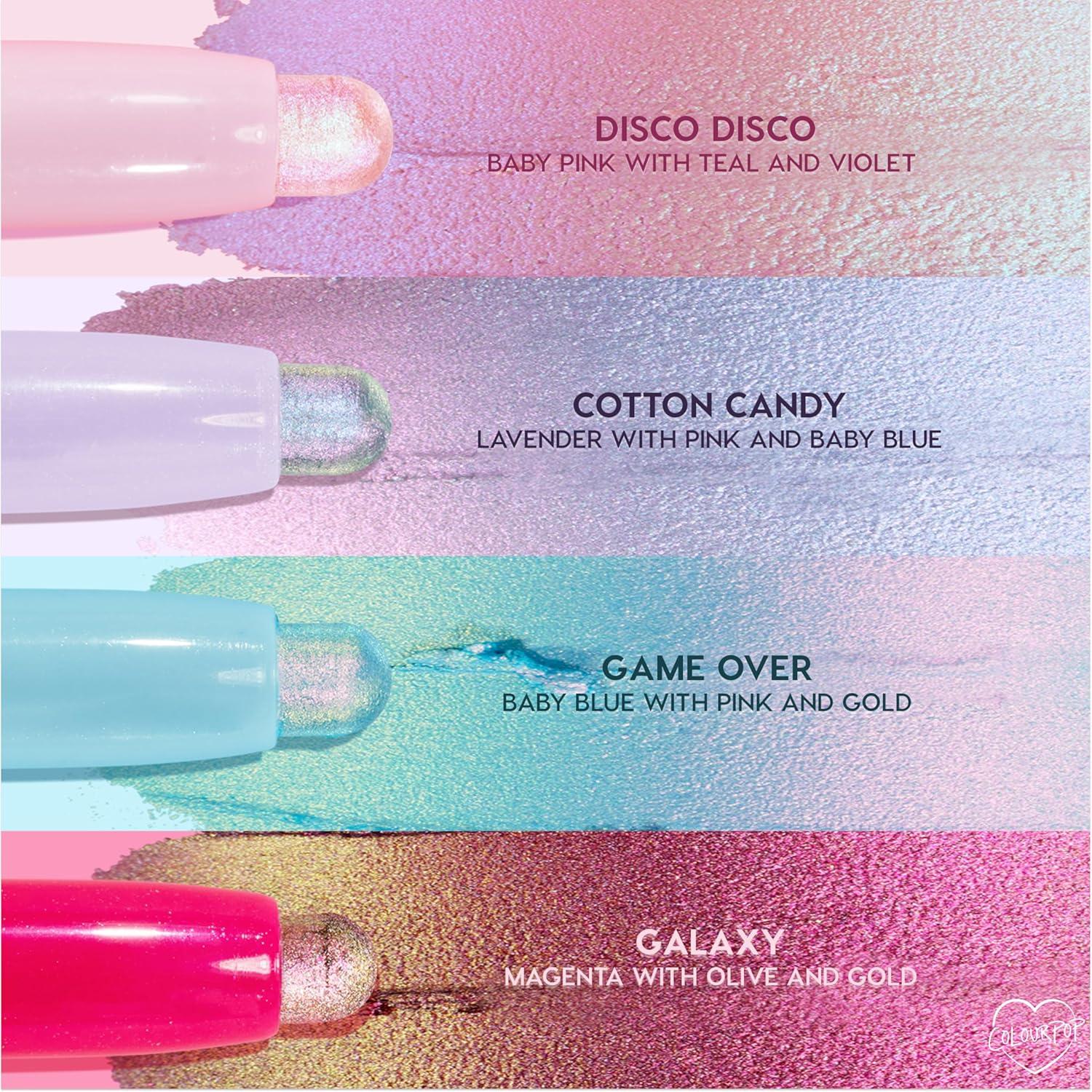 image:imageColourPop Shadow Stix Multichrome Cream Eyeshadow Stick with LongLasting Color MultiUse Cream Makeup with a BuiltIn Sharpener amp Precise Tip for Easy Application Galaxy 005 ozDisco Disco