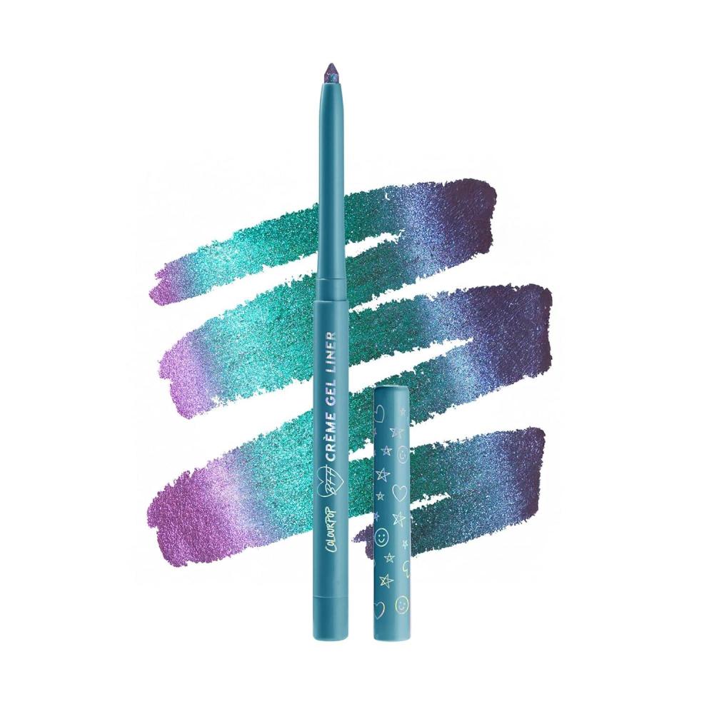image:imageColourPop Crme Gel Waterproof Chrome Eyeliner 18HR Wear UltraPigmented Eyeliner Pencil with Matte amp Metallic Finishes SmudgeProof Vegan amp CrueltyFree Pixie 001 ozPower Trip