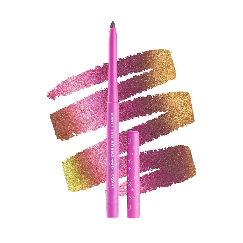 image:imageColourPop Crme Gel Waterproof Chrome Eyeliner 18HR Wear UltraPigmented Eyeliner Pencil with Matte amp Metallic Finishes SmudgeProof Vegan amp CrueltyFree Pixie 001 ozPixie
