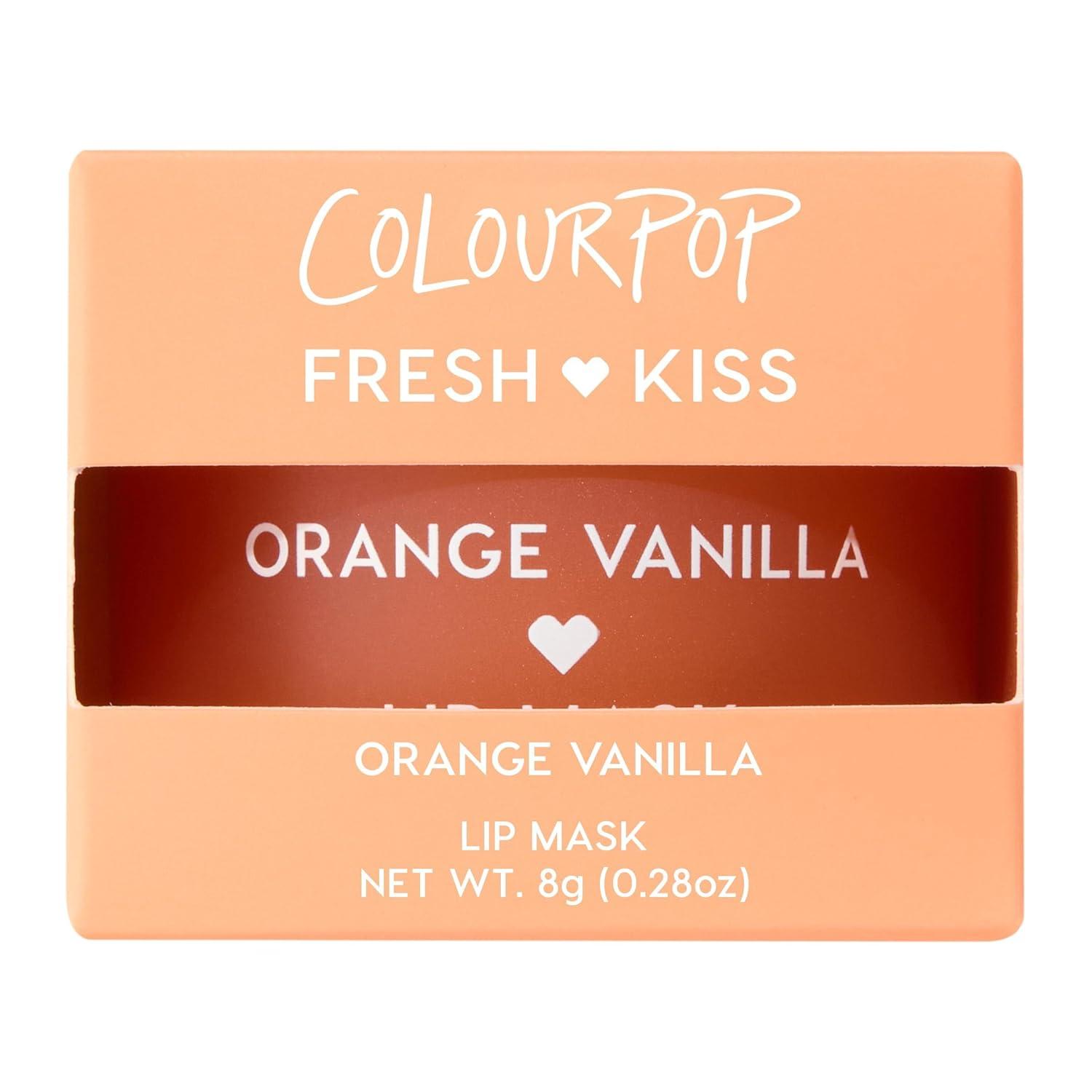 image:imageColourPop Fresh Kiss Lip Mask LeaveOn Lip Moisturizer amp Overnight Treatment Replenishes Dry Lips with Shea Butter amp Vitamin E Vanilla Cake 028 ozOrange Vanilla