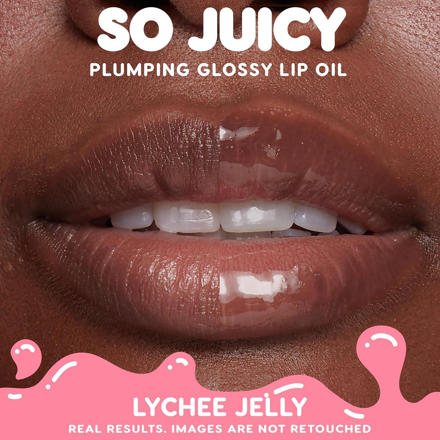 image:imageColourPop So Juicy Plumping Glossy Lip Oil Hydrating amp Plumping Lip Oil with a Sheer Wash of NonSticky Color Infused with Peptides Ceramides amp Ginger Lychee Jelly 029Hits Diff