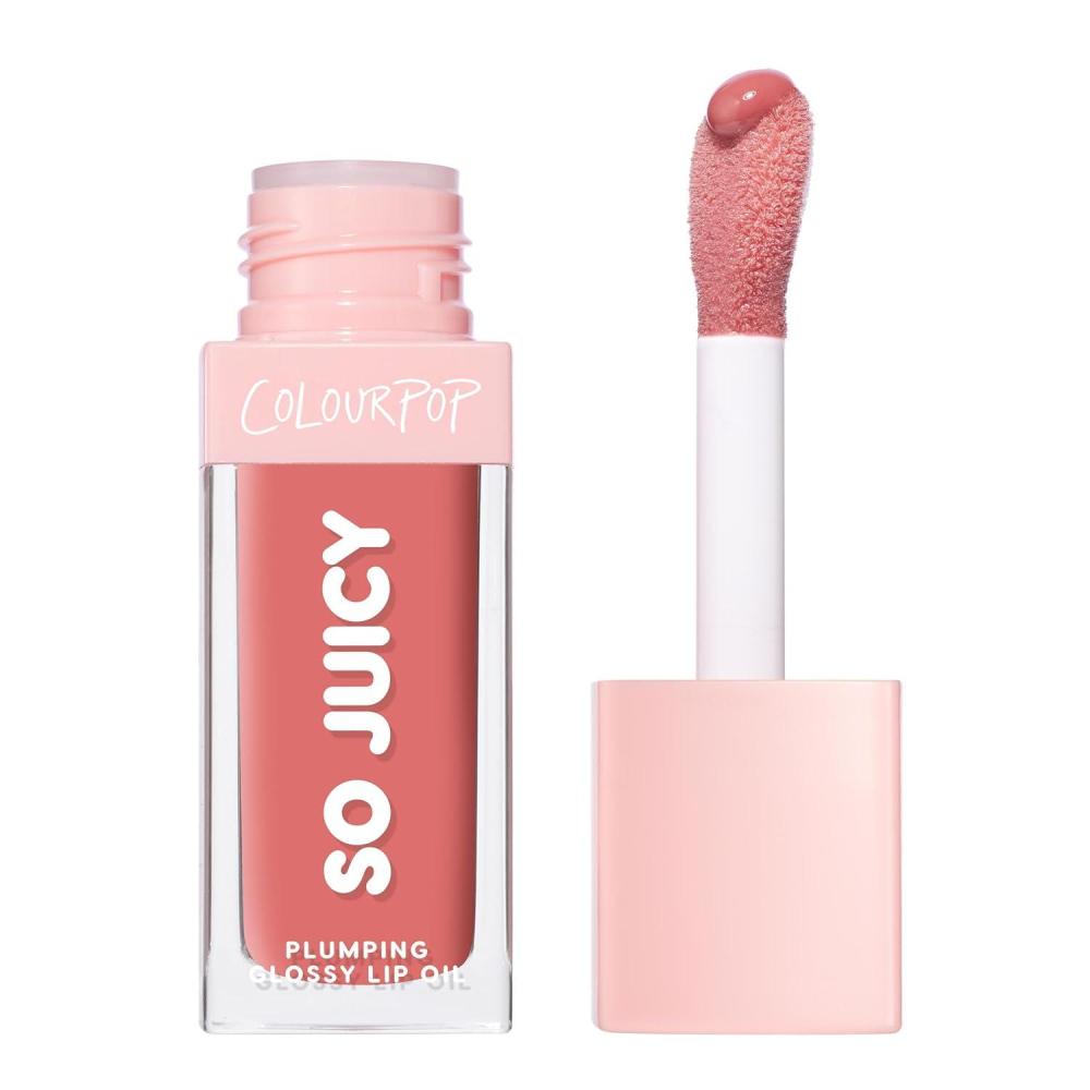 image:imageColourPop So Juicy Plumping Glossy Lip Oil Hydrating amp Plumping Lip Oil with a Sheer Wash of NonSticky Color Infused with Peptides Ceramides amp Ginger Lychee Jelly 029Hits Diff
