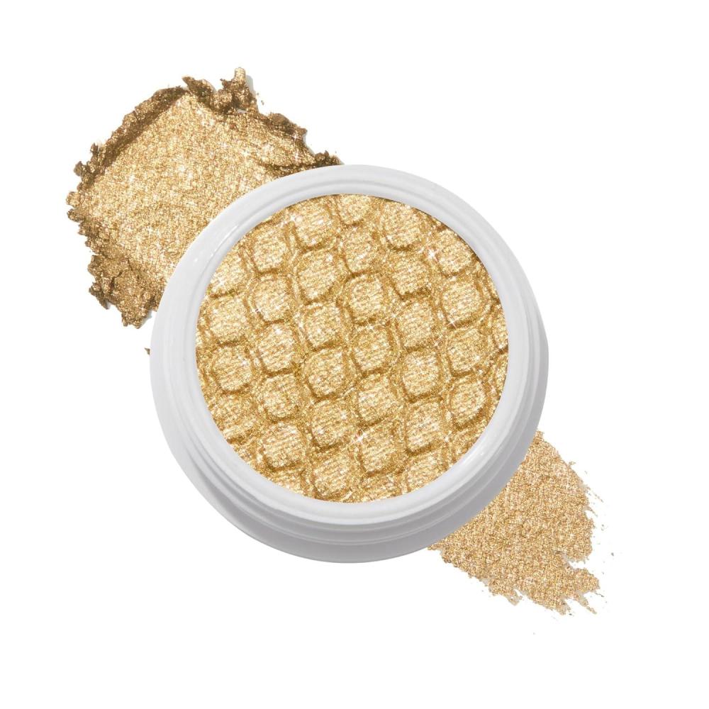 image:imageColourPop Super Shock Shadow HighPigment CrmePowder Eye Makeup Single Glitter Eyeshadow with Zero Fallout and Unique Bouncy Texture Silver Taupe Eyeshadow I Heart This 007 ozCheap Date