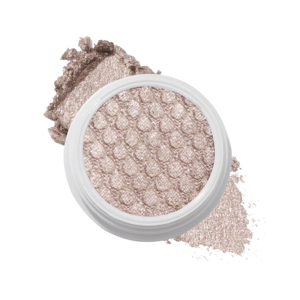 image:imageColourPop Super Shock Shadow HighPigment CrmePowder Eye Makeup Single Glitter Eyeshadow with Zero Fallout and Unique Bouncy Texture Silver Taupe Eyeshadow I Heart This 007 ozI Heart This
