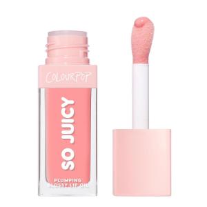 ColourPop So Juicy Plumping Glossy Lip Oil – Hydrating & Plumping Lip Oil with a Sheer Wash of Non-Sticky Color – Infused with Peptides, Ceramides & Ginger – Lychee Jelly (0.29)(Baby Panda)