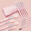 ColourPop Smoke ‘N Roses Brush Roll Face & Eye Brush Set – Face & Eye Makeup Brush Set – Made with Luxe Synthetic Vegan Bristles – Includes Holder (14 Count)(Smoke ‘N Roses Set)