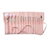 ColourPop Smoke ‘N Roses Brush Roll Face & Eye Brush Set – Face & Eye Makeup Brush Set – Made with Luxe Synthetic Vegan Bristles – Includes Holder (14 Count)(Smoke ‘N Roses Set)