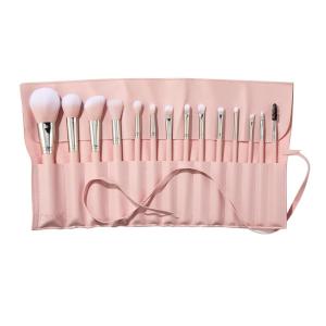 ColourPop Smoke ‘N Roses Brush Roll Face & Eye Brush Set – Face & Eye Makeup Brush Set – Made with Luxe Synthetic Vegan Bristles – Includes Holder (14 Count)(Smoke ‘N Roses Set)