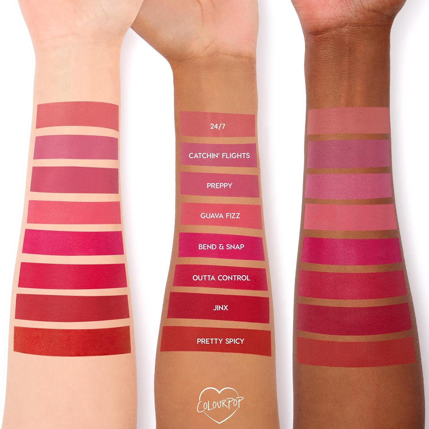 image:imageColourPop PowerPout Matte Lipstick TransferProof Lip Makeup with 8HR Wear UltraPigmented Formula amp Comfortable NonDrying Matte Finish Party Hour 011 ozPretty Spicy