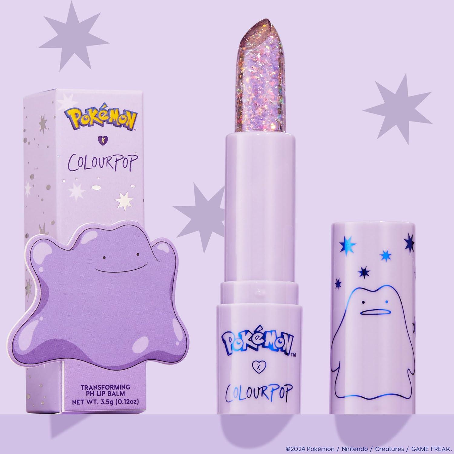image:imageColourPop x Pokmon pH Lip Balm Color Changing Lip Balm Infused with MultiPearl Flakes amp LipLoving Ingredients Creates the Perfect Custom Pink Shade Transform 012 oz